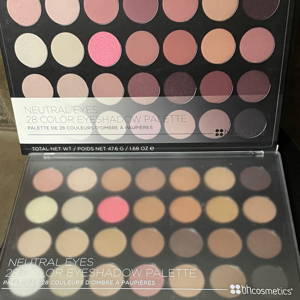 BH Cosmetics Neutral Eyeshadow Palette with Pink and Brown Hues BNIP